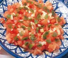 Salade de tomates et de poivrons